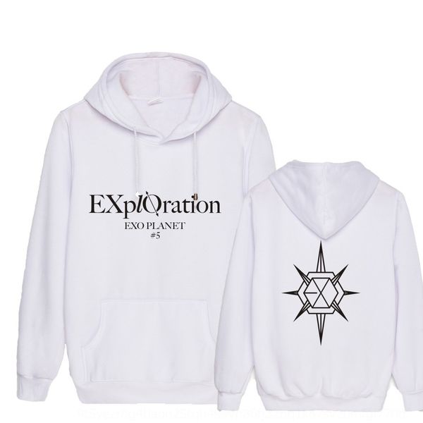 

exo five tour sweater planet#5 concert surrounding should help play song clothing po canlie wu shixun same hooded sweater x5hw6, Black