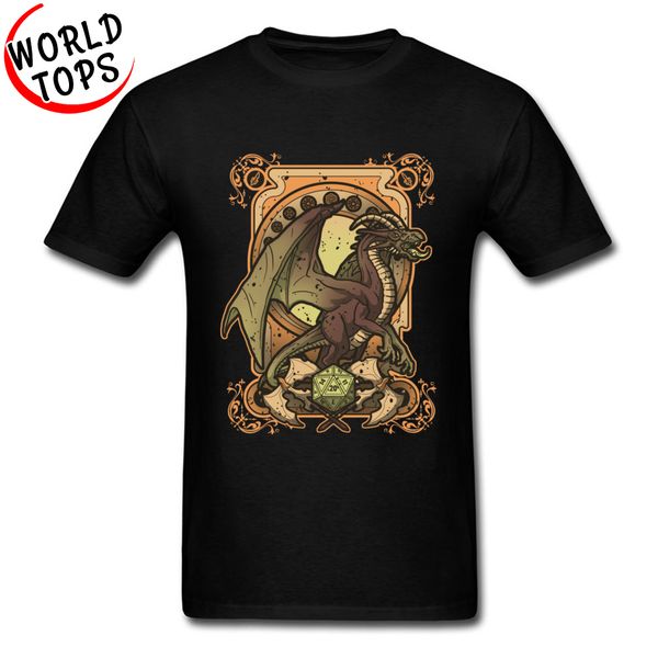 

print t-shirts pice dark dragon tarot youth college men funny t shirt fashion cool tshirt crew neck gothic