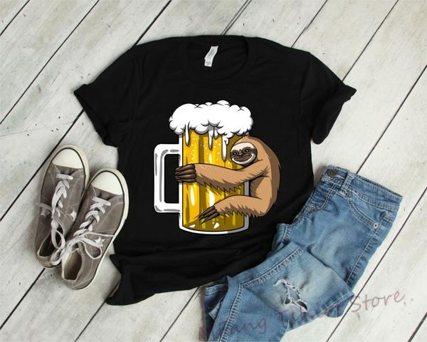 

sloth beer drinking shirt for men women sloth clothing animal party t-shirts sloth lover gifts beer lover gifts