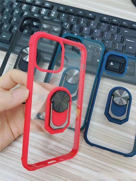 

2020 shockproof armor kickstand phone case for iphone 12 pro xr xs max x 6 6s 7 8 plus se 2020 finger magnetic ring holder anti-fall cover