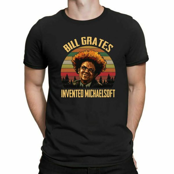 

dr steve brule bill grates invented michaelsoft vintage men t-shirt black navy(1