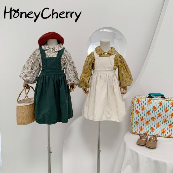 

girls dress 2020 autumn children's sleeveless korean children's solid color strap dress princess, Red;yellow