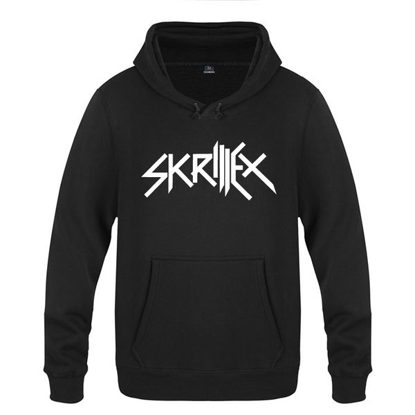 

music rock dj skrillex letter sweatshirts men 2018 mens hooded fleece pullover hoodies