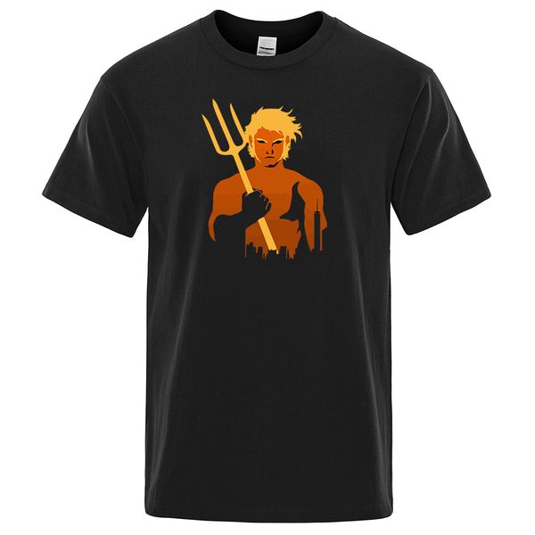 

dc anime aquaman t-shirt men's superhero street brand casual harajuku tshirt summer new short sleeve streetwear t-shirts mens