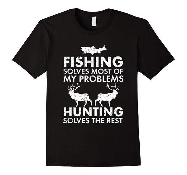 

fishing & hunting shirt gifts for hunters who love to huntround neck t-shirts