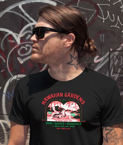 

hawaiian gardens san jose ca tiki bar vintage advertising restoration t-shirt