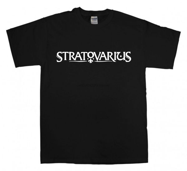 

stratovarius новый логотип black тенниска s-xxl power metal tshirt avantasia камелот забавные рубашки casual марка top t shirt