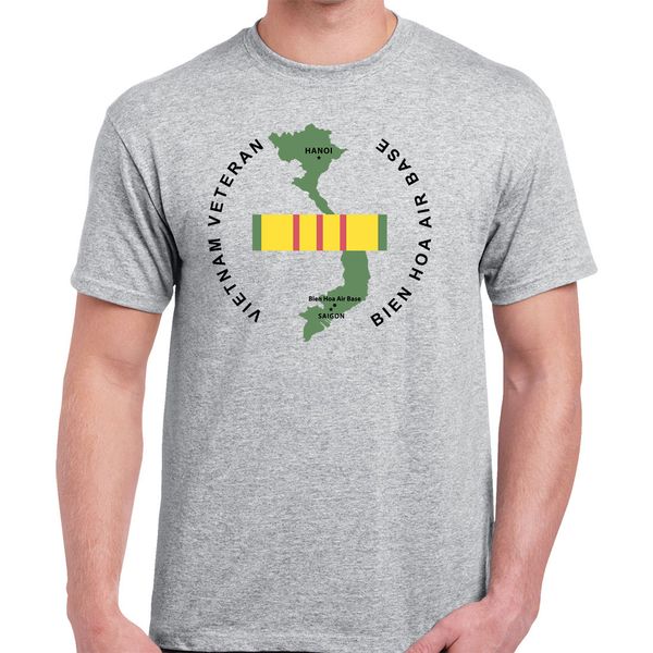

2019 лето хлопка tee shirt вьетнам ветеран t-shirt - бьенхоа мода футболка