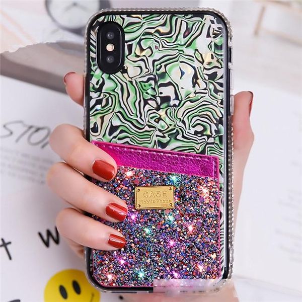 

rhinestone phone ccase for iphone xs max 11 11pro xr 6 8 plus credit card case for iphone 11 bling diamond cellphone cases