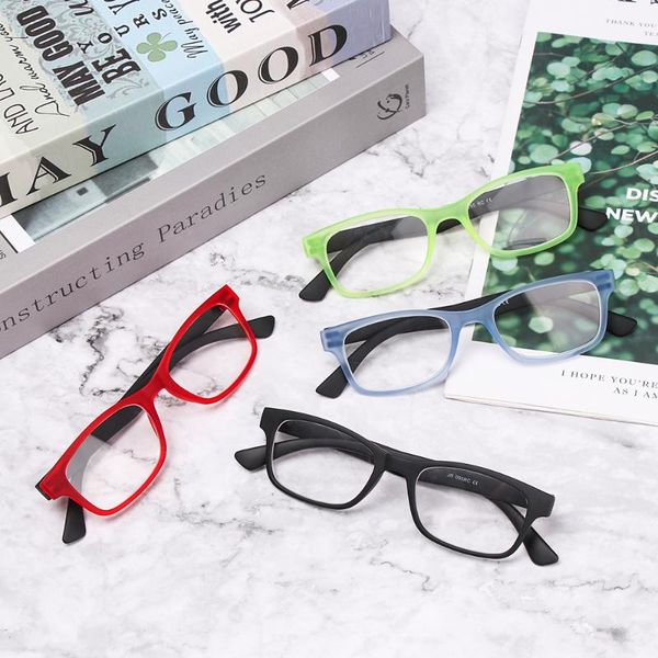 

1pcs fashion reading glasses no screw detachable design eyeglasses hyperopia presbyopia vision care prescription eyewear, White;black