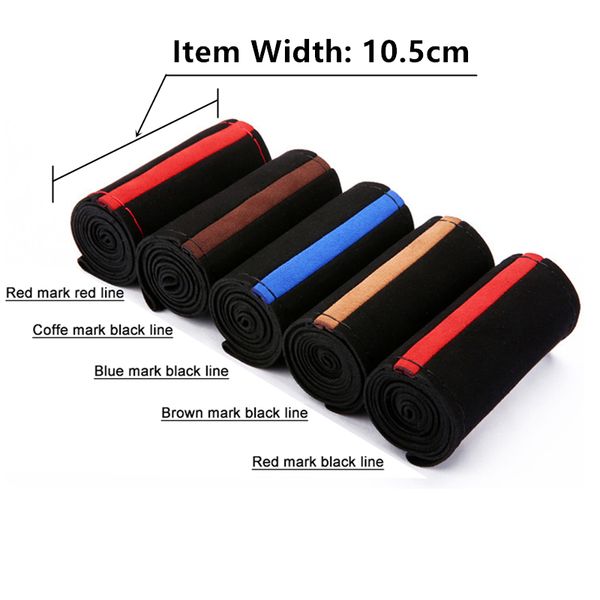 

car steering wheel cover breathable anti slip suede steering covers suitable 37-38cm auto wheel protective decoration