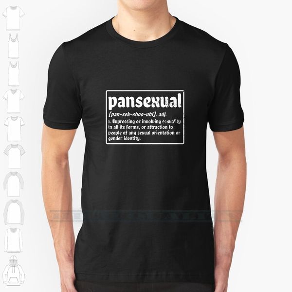 

pansexual рубашка | определение подарков на заказ дизайн печать для мужчин женщины хлопок new cool tee майка большой размер 6xl рождество