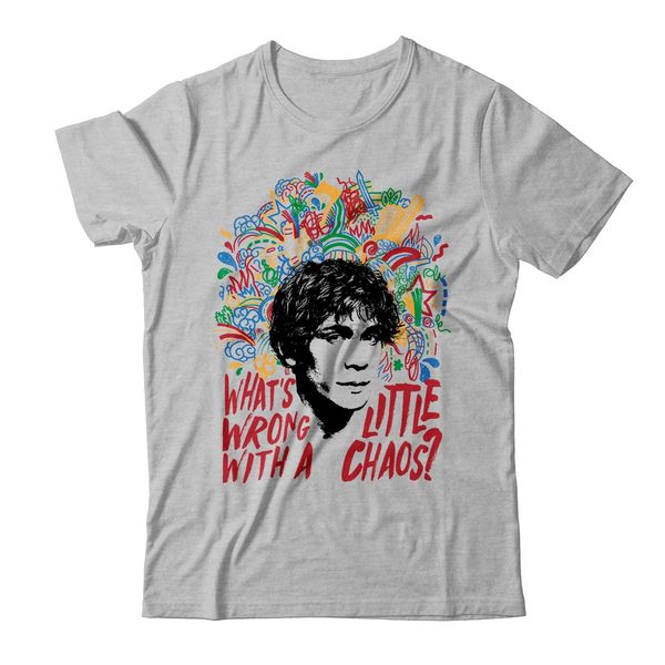 

summer funny print men tshirt women bob morleys whats wrong with chaos tee