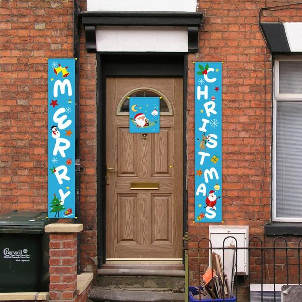 

Christmas Couplet Banner Porch Sign Xmas Hanging Couplet Christmas Door Family Party Party Mall Holiday Hanging Decoration