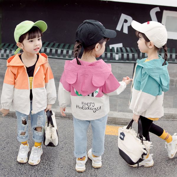 

boys and girls stitching cartoon jacket spring 2020 new korean short baby jacket, Blue;gray