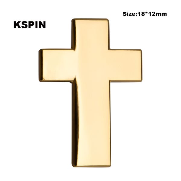 

golden cross metal badges on a pin brooch jewelry rozetten papier xy0109, Gray
