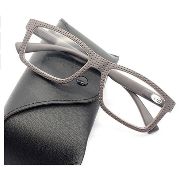 

sunglasses brand men square reading glasses ultra light portable presbyopic colorful male magnifier for read +1.0 +1.5 +2.0~3.5, White;black
