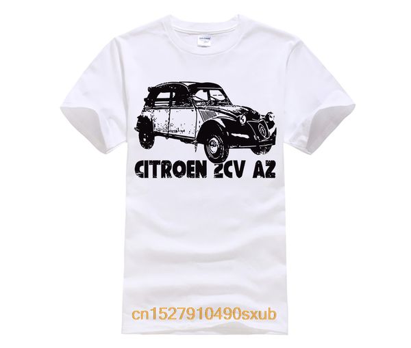 

2020 new summer men hip hop tee shirt 2cv t shirt 2 cv citroen france car slim t shirt