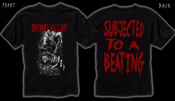 

dying fetus descend into depravity t shirt sizes s to 6xl