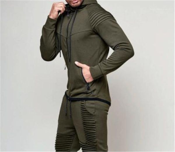 

sportswear sports fitness long sleeve hooded loose mens sweatshirts with zipper solid color hooded stripe cardigan mens, Black