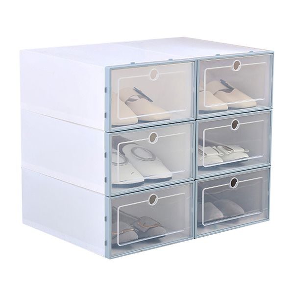 

clothing & wardrobe storage 1 pc thickened flip shoes transparent drawer case plastic shoe boxes stackable box organizer fping