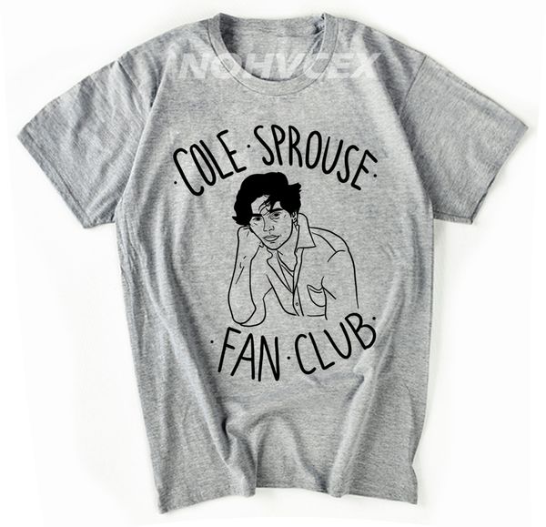 

cole sprouse fashion print t-shirt men summer breathable shirt clothes