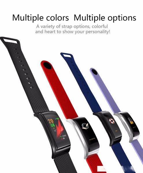 

2018 smart band bracelet fitness tracker 0.96 inch full color ips hd display waterproof heart rate monitor smart wristbands