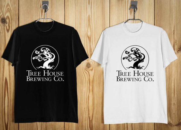 

beer tree house brewing logo men's t-shirt black white s-2xl summer style tee shirt
