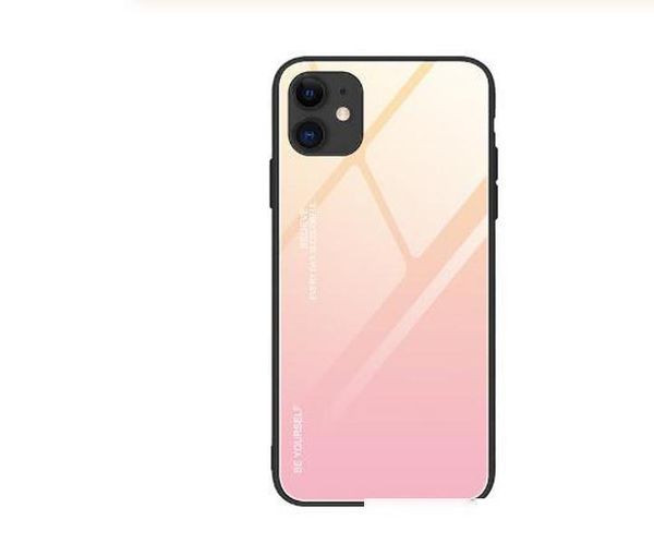 

gradient luxury phone case for iphone 12 pro max hard glass cover for iphone 6 6s 7 8 7plus 8plus x xs xr 11 pro max for iphone 12max fundas
