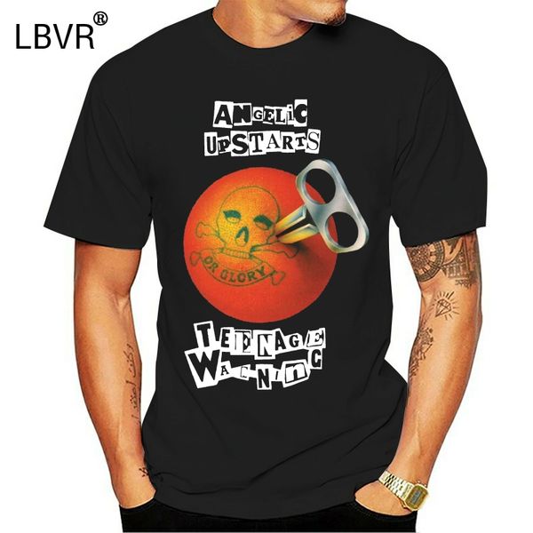 

angelic upstarts t-shirt mens punk teenage warning funny design tee shirt