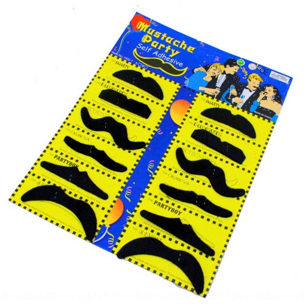 

halloween self- simulation eight-character hu adhesive sticker adhesive sticker plush black men's beard ball fake beard iuifv
