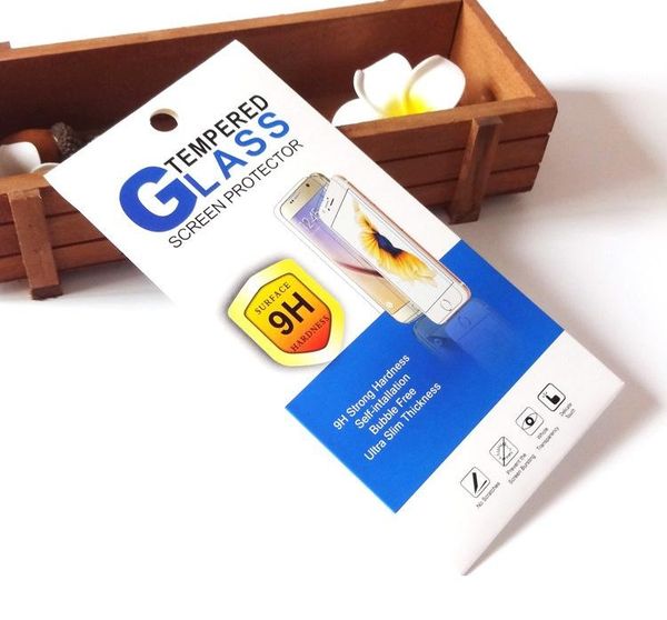

300pcs wholesale custom made packaging for tempered glass screen protector for iphone 7 7plus for zte zmax pro z981 colorful packaging