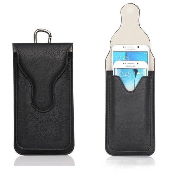 

for iphone 7 plus universal pu leather cases outdoor dual bags waist belt pouch holder phone case for iphone 6 6s llfa