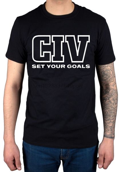 

official civ set your goals t shirt new merch anthony civarelli gorilla biscuits