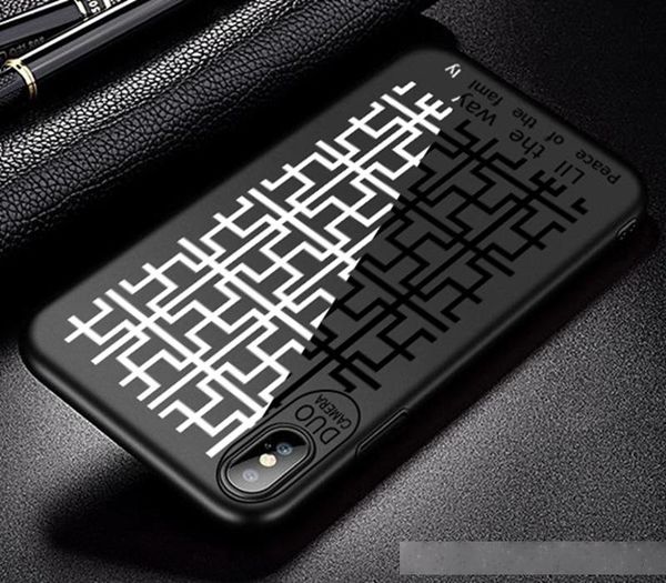 

matte soft tpu phone back case cover shield with new pattern for iphone x/ with opp bag package dhl