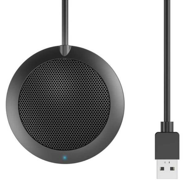 

stereo omnidirectional pickup condenser microphone mic usb connector for voice chat meeting business conference deskcomputer