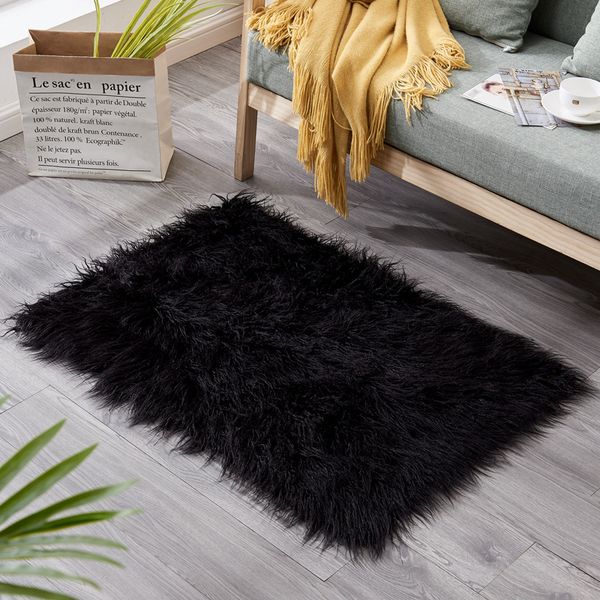 

artificial wool room foyer carpet sofa bedside fur yoga rugs fluffy mattress for kids room living mat
