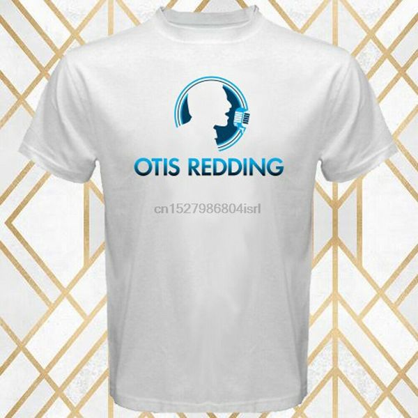 

otis redding famous musician legend logo mens white t-shirt size s - 3xl