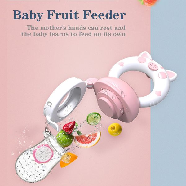 

baby fruit silicone bite pacifier feeding fruit vegetable newborn supplement bite juice pacifier for portable as gift