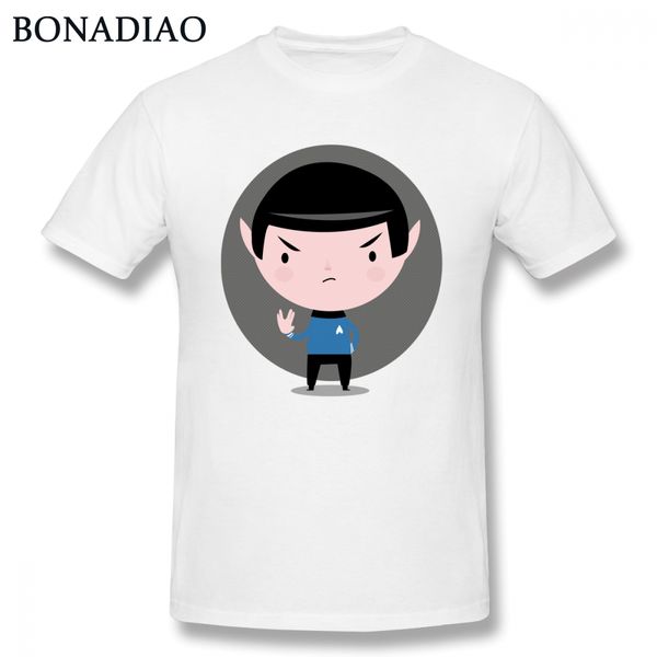 

cartoon star treck spock vulcan salute t shirt for male stylish t-shirt