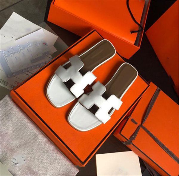 

2020 new slippers sandals flat shoe real leather slides slippers sandals huaraches loafers scuffs for woman eu:35-40877, Black;red