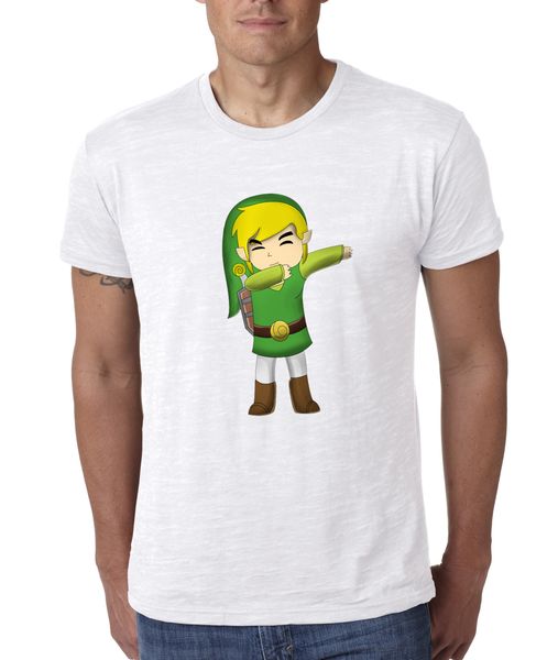 

men's t shirt featuring dabbing toon link legend of zelda classic tee