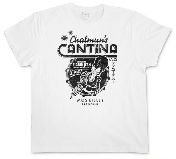 

chalmuns cantina vintage iii t-shirt - star movie wars retro print t shirts man short sleeve t shirt tee
