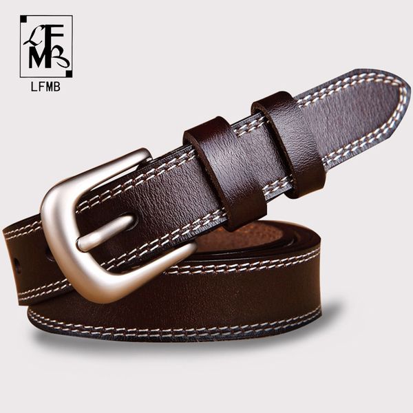 

belts [lfmb]belts for women strap male genuine leather jeans cowhide pin buckle ceinture homme, Black;brown
