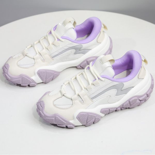 

casual shoes women lace shoes basket femme designer shoes chunky sneakers thick sole female sneakers dad sneakers new chic flats, Black