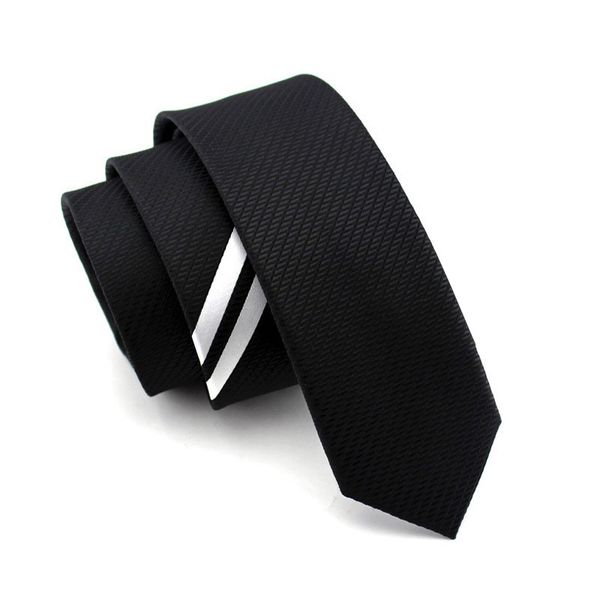 

2020 new designers brands fashion business casual 5.5cm slim ties for men skinny necktie formal work with gift box, Black;gray