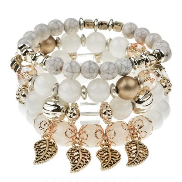 

fashion multilayer aquamari bracelet single crystal elastic romantic crystal yoga blue bracelet woman jewelry, Golden;silver