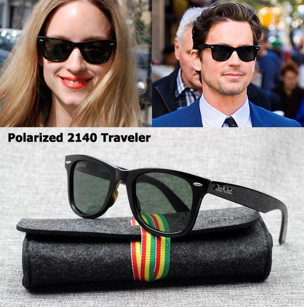 

jackjad fashion jj2140 polarized traveler style sunglasses vintage classic brand design sun glasses 50mm with case, White;black