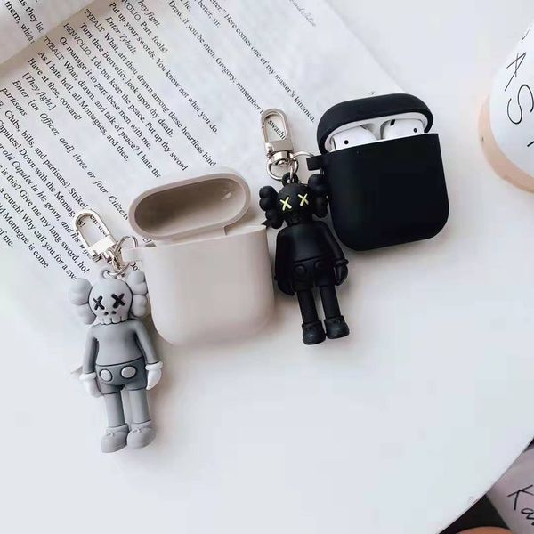 

мода airpods 1/2 case pure color защитные рукава защитная оболочка силикон классический креативный чехол для гарнитуры bluetooth 3 цветов