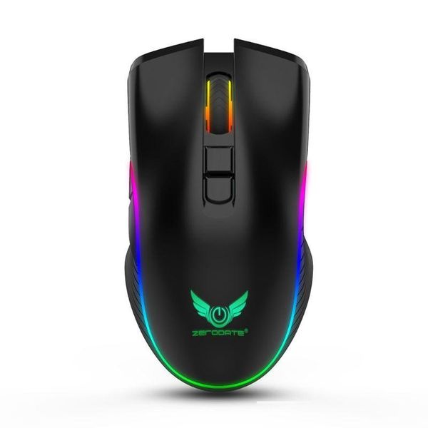 

2.4ghz wireless gaming mouse rechargeable 2400dpi adjustable rgb gamer mice